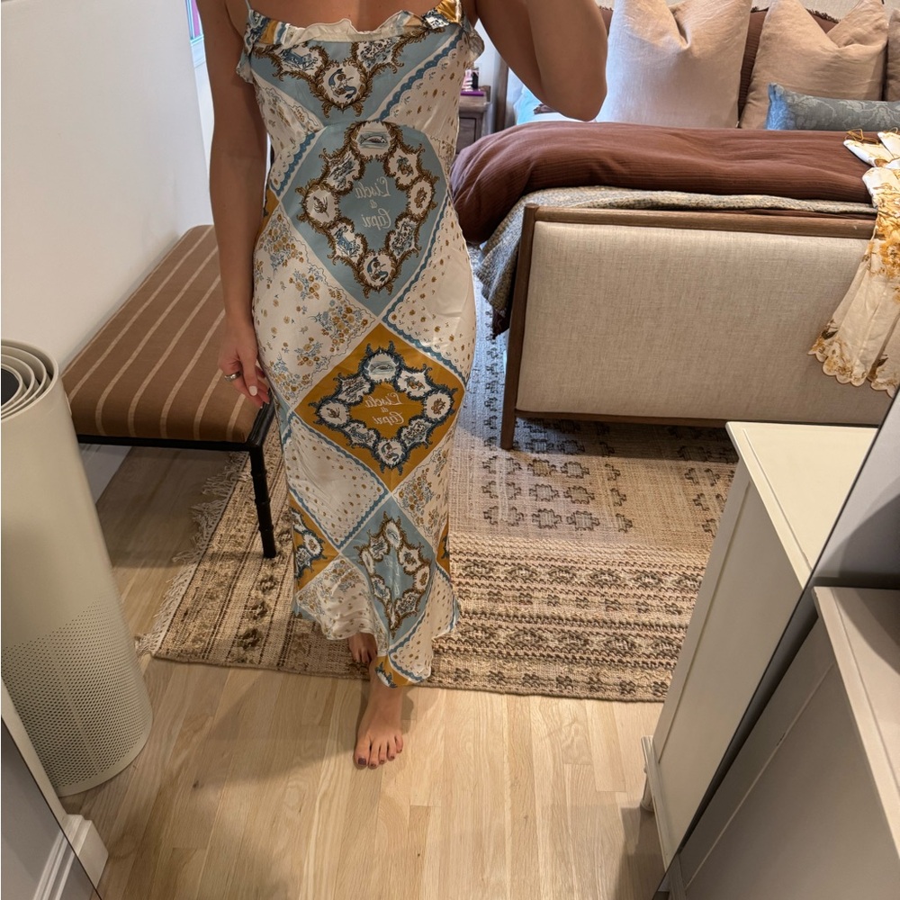 Reformation L’isola di Capri Silk Dress